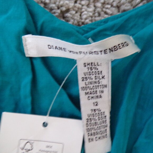 DVF SILK goddess y2k midi dress 12 - Picture 5 of 9